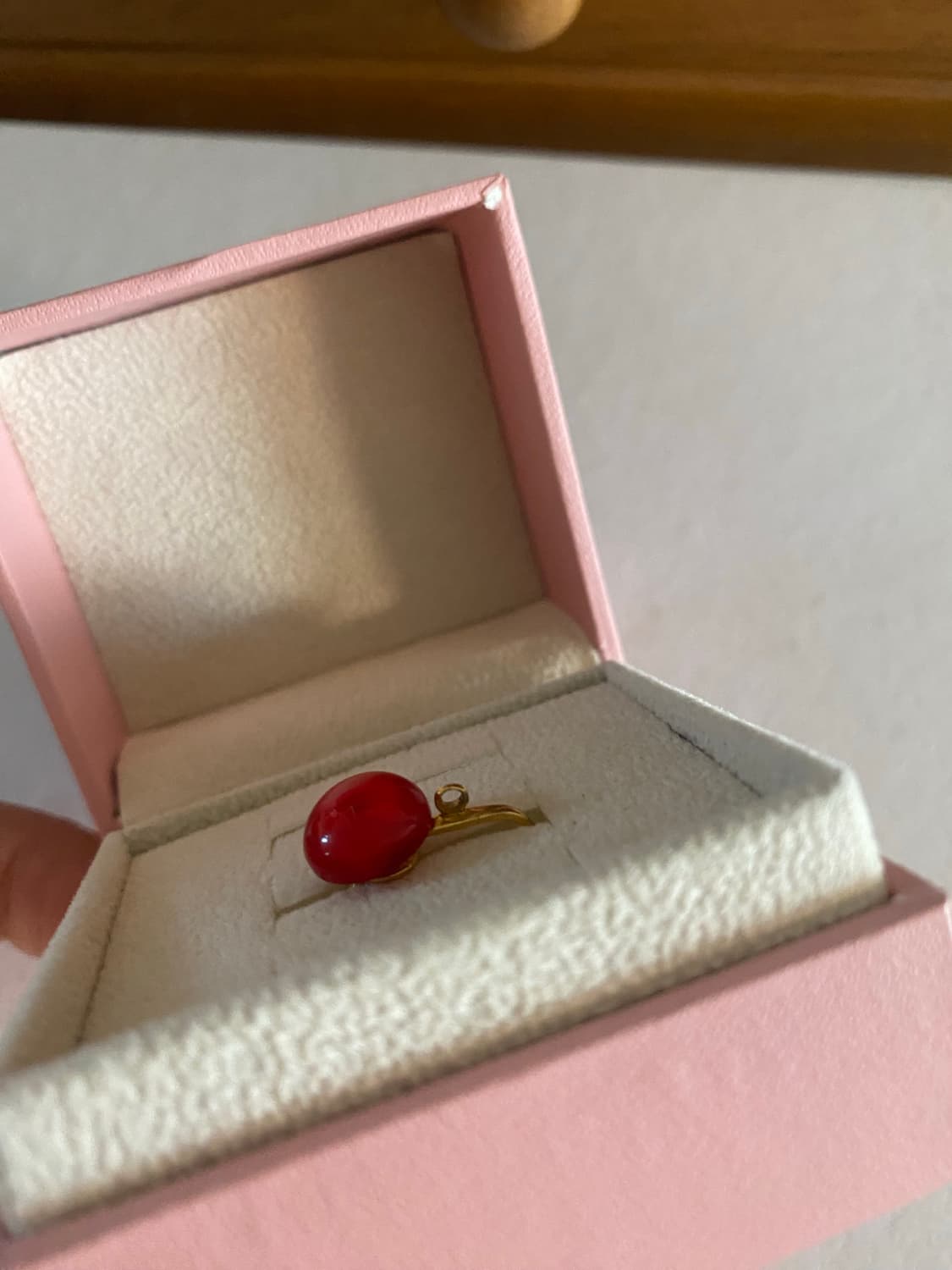 빈티지 레드알 팬던트 목걸이  상품이미지3