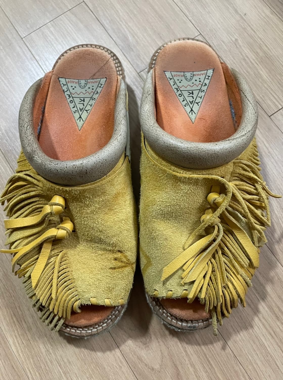 KAPITAL 캐피탈 디어 레더 푸에블로 레인 클로그 샌들 상품이미지1