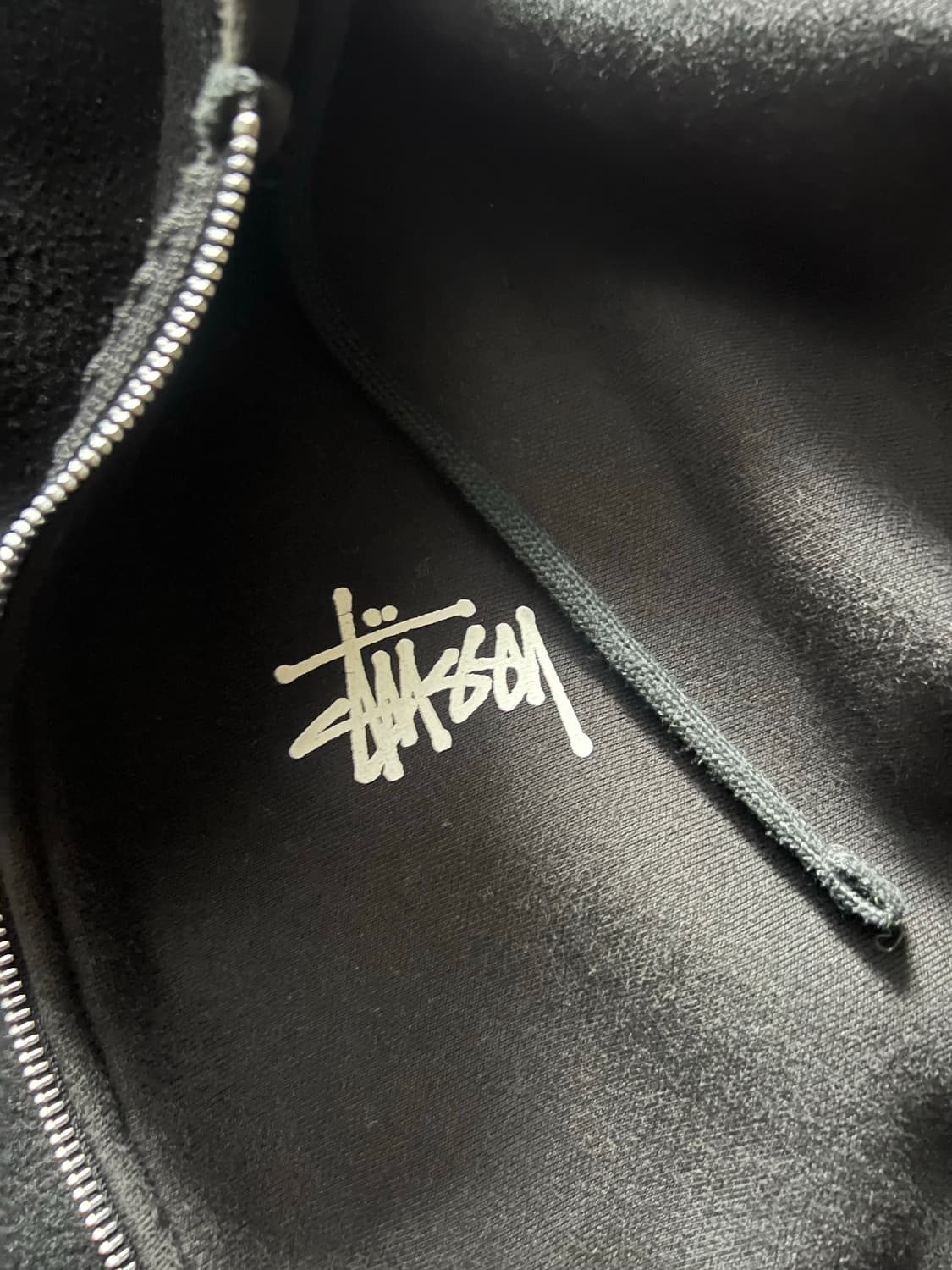 스투시 베이직 후드집업 블랙 XL 사이즈 상품이미지2