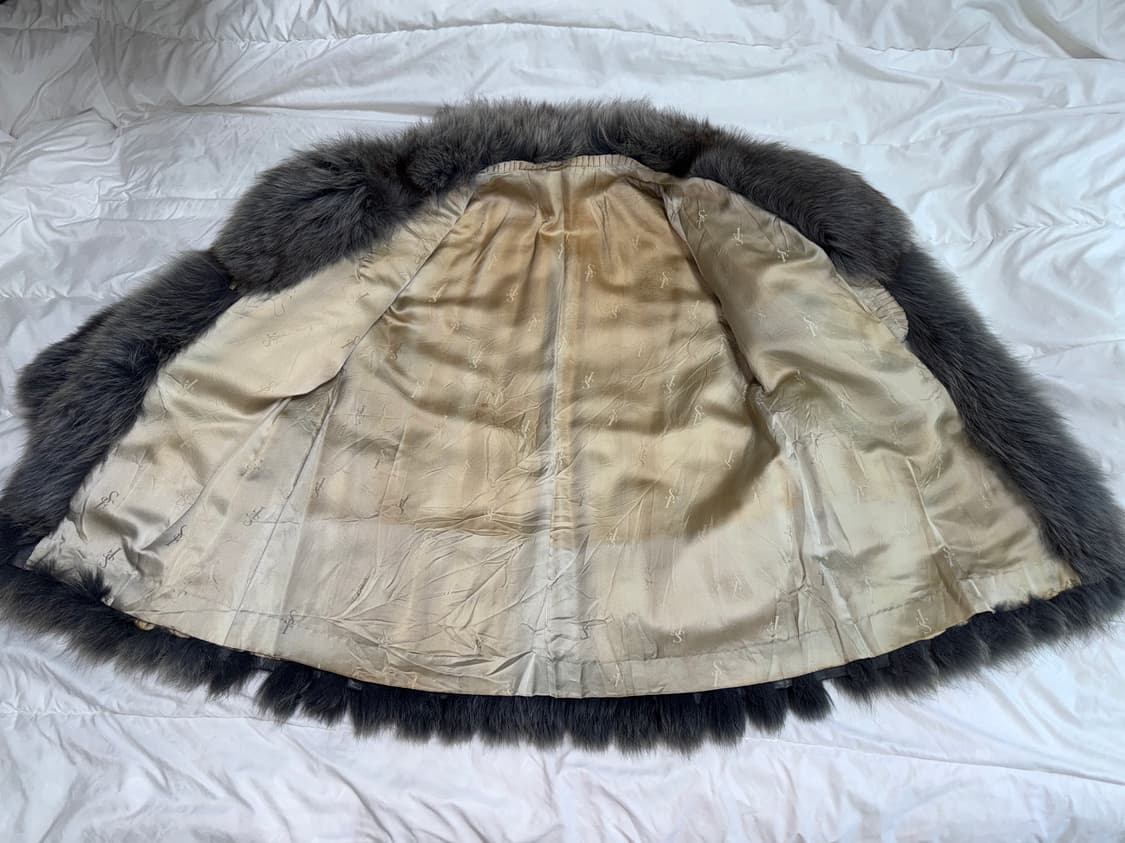 그레이 차콜 믹스 퍼 빈티지 퍼자켓 상품이미지4