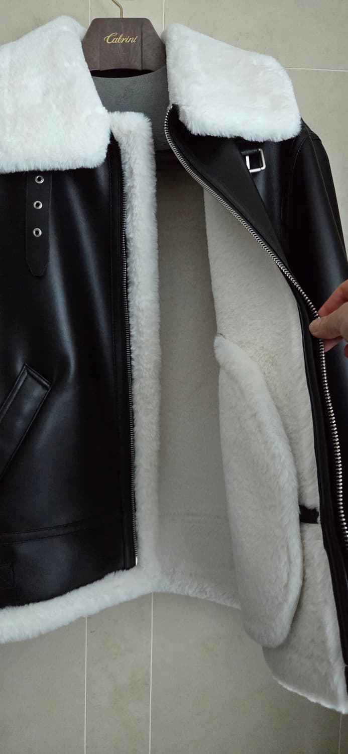 레프트 서울 에비에이터 무스탕 자켓  XL 새제품 택포 상품이미지7