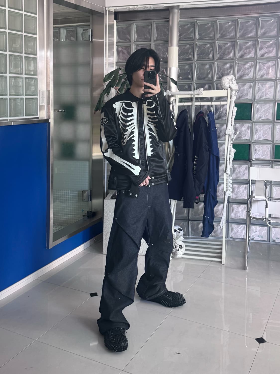 AAO viedit starry stud random tuck pants 상품이미지3