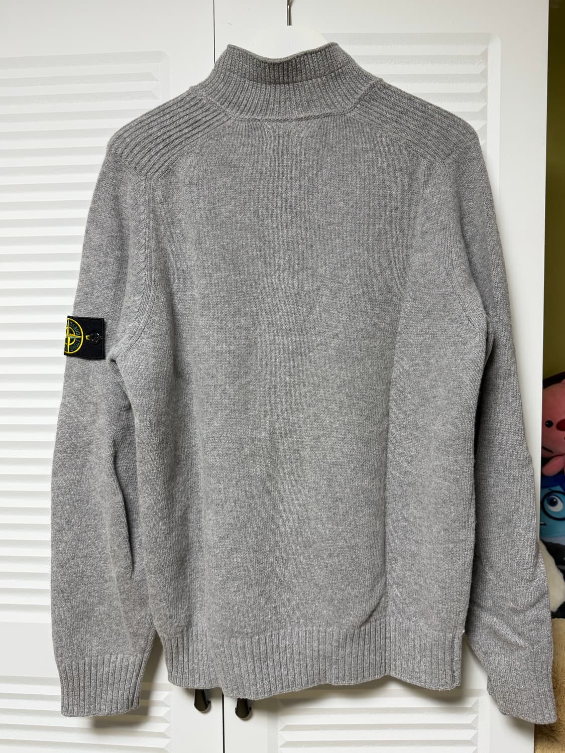 스톤아일랜드 반집업 니트 그레이 상품이미지2