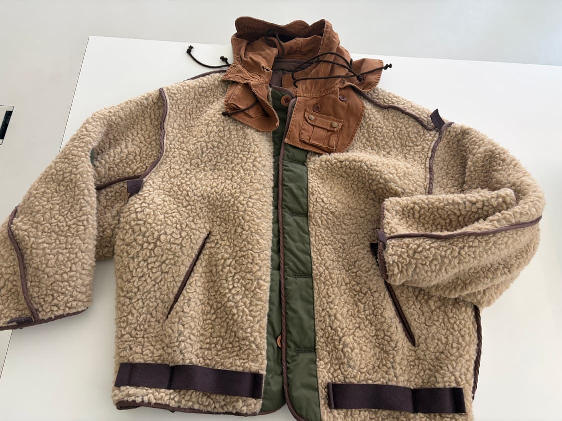 kolor 양털 데미지 후드 파카 / 3사이즈 상품이미지1