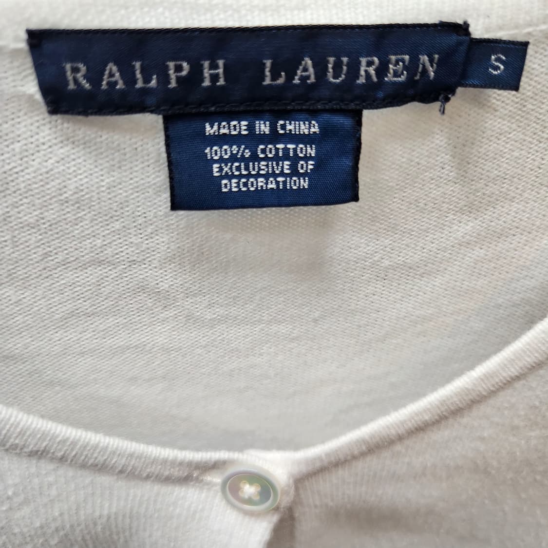 폴로 랄프로렌 로고 코튼 가디건 S(S) 상품이미지5