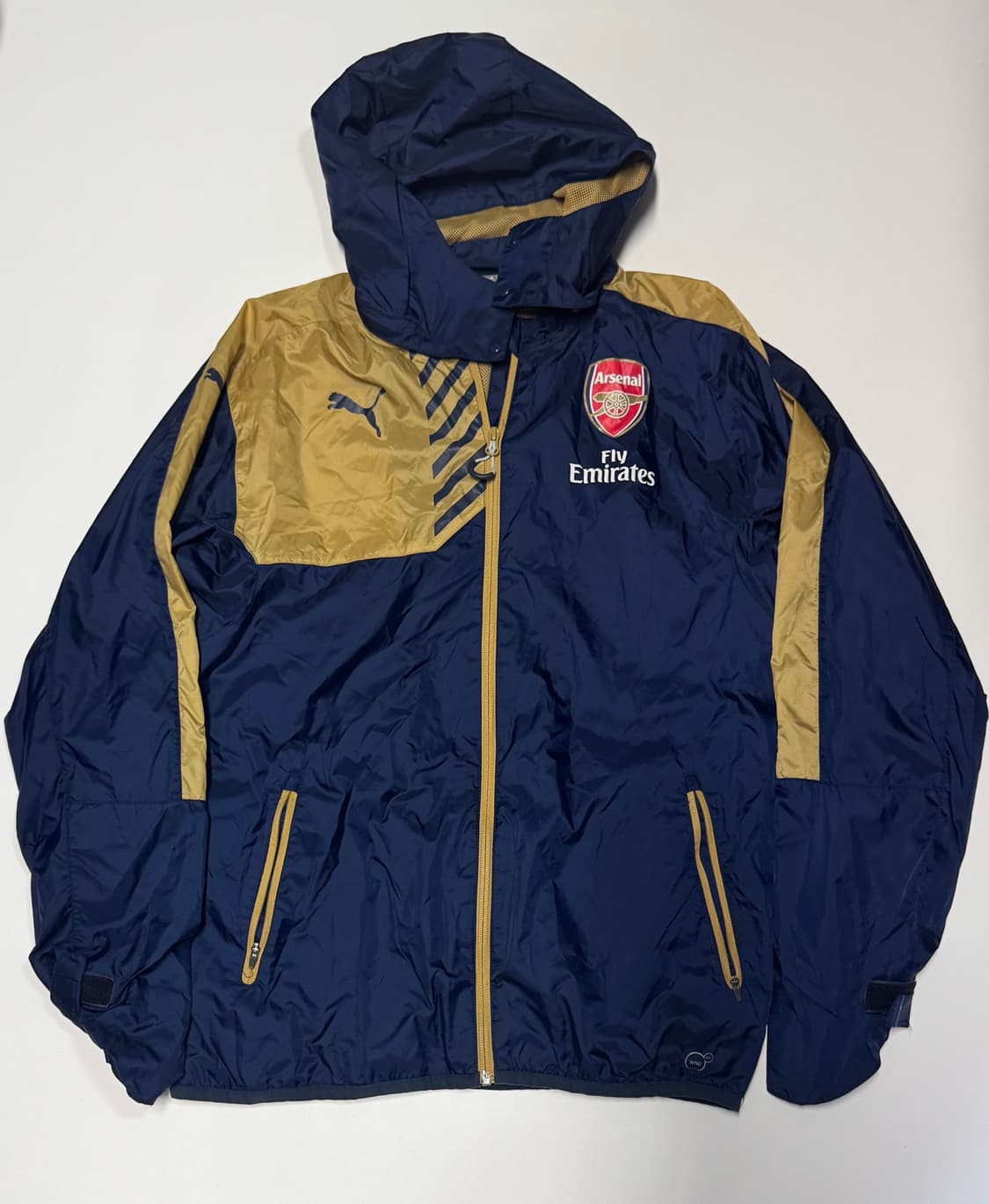 푸마 Puma 아스날 라이트 웨이트 후드 바람막이 L 상품이미지1