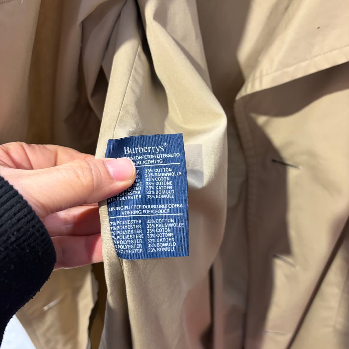 버버리 정품 더블 트렌치코트 바바리 자켓 상품이미지4