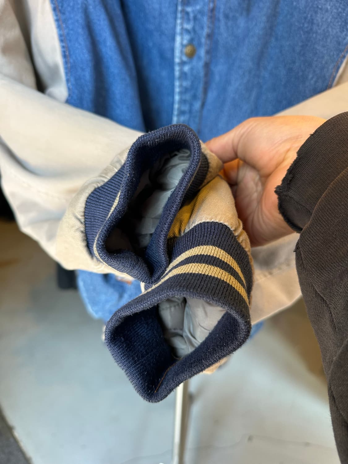 데님 후드 붐버 자켓 상품이미지5