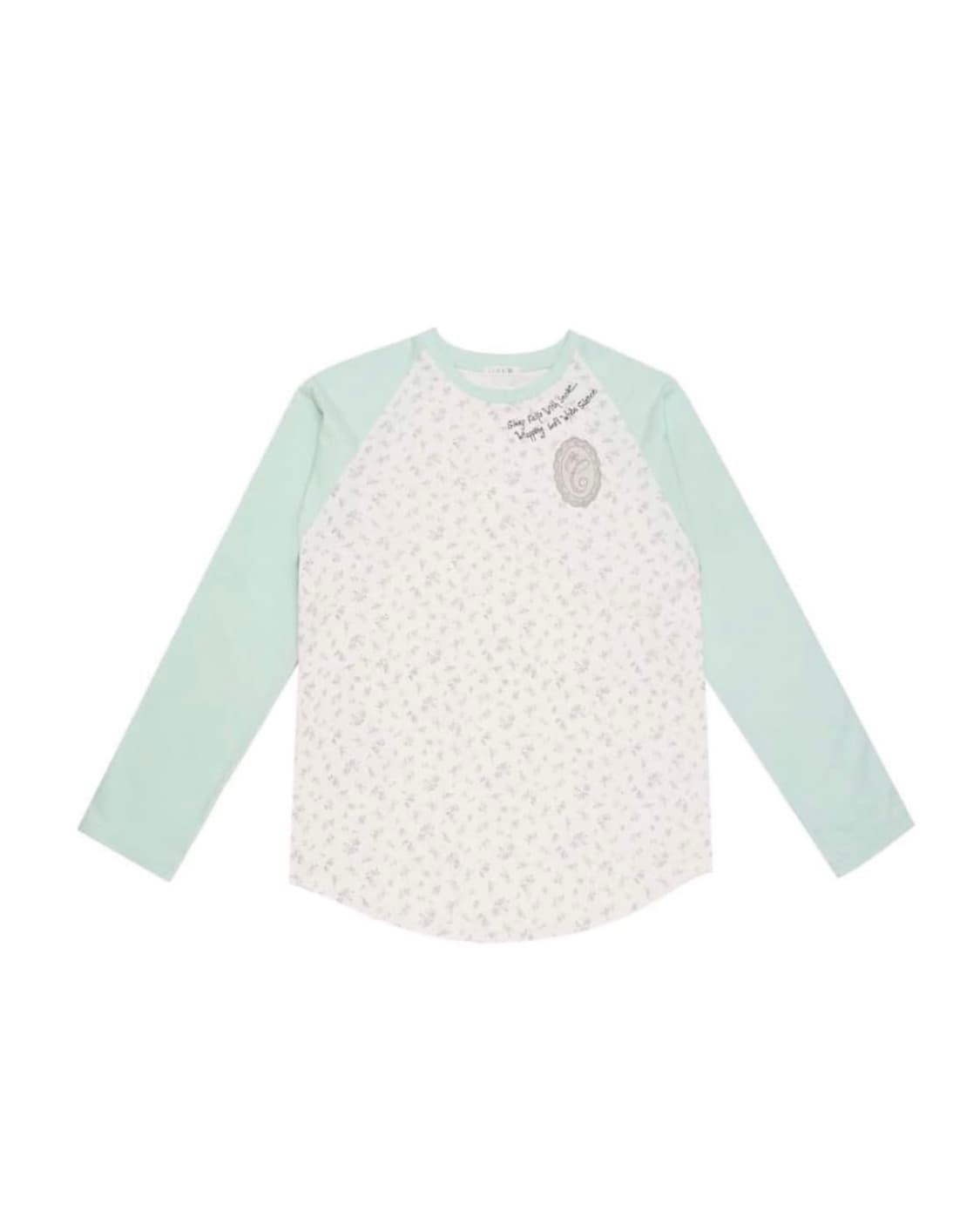 콜로신스 Sleep Well T-shirt Mint & Blue Flow 상품이미지1