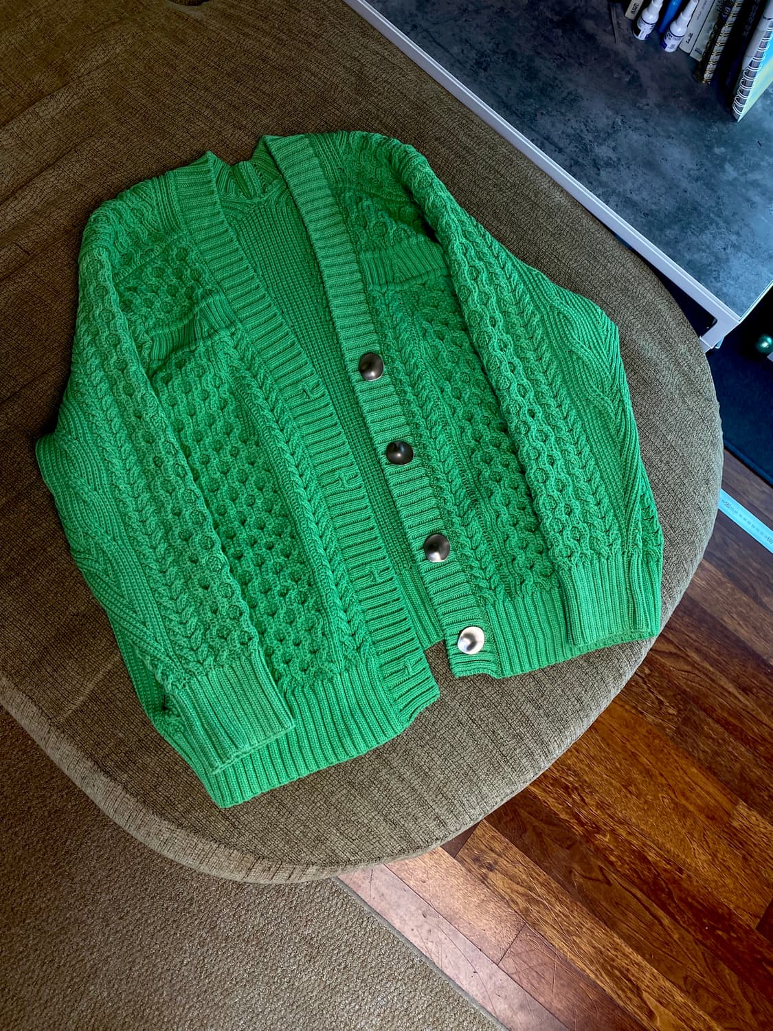 타임 엠보 짜임 가디건 (55~66 사이즈) 상품이미지2