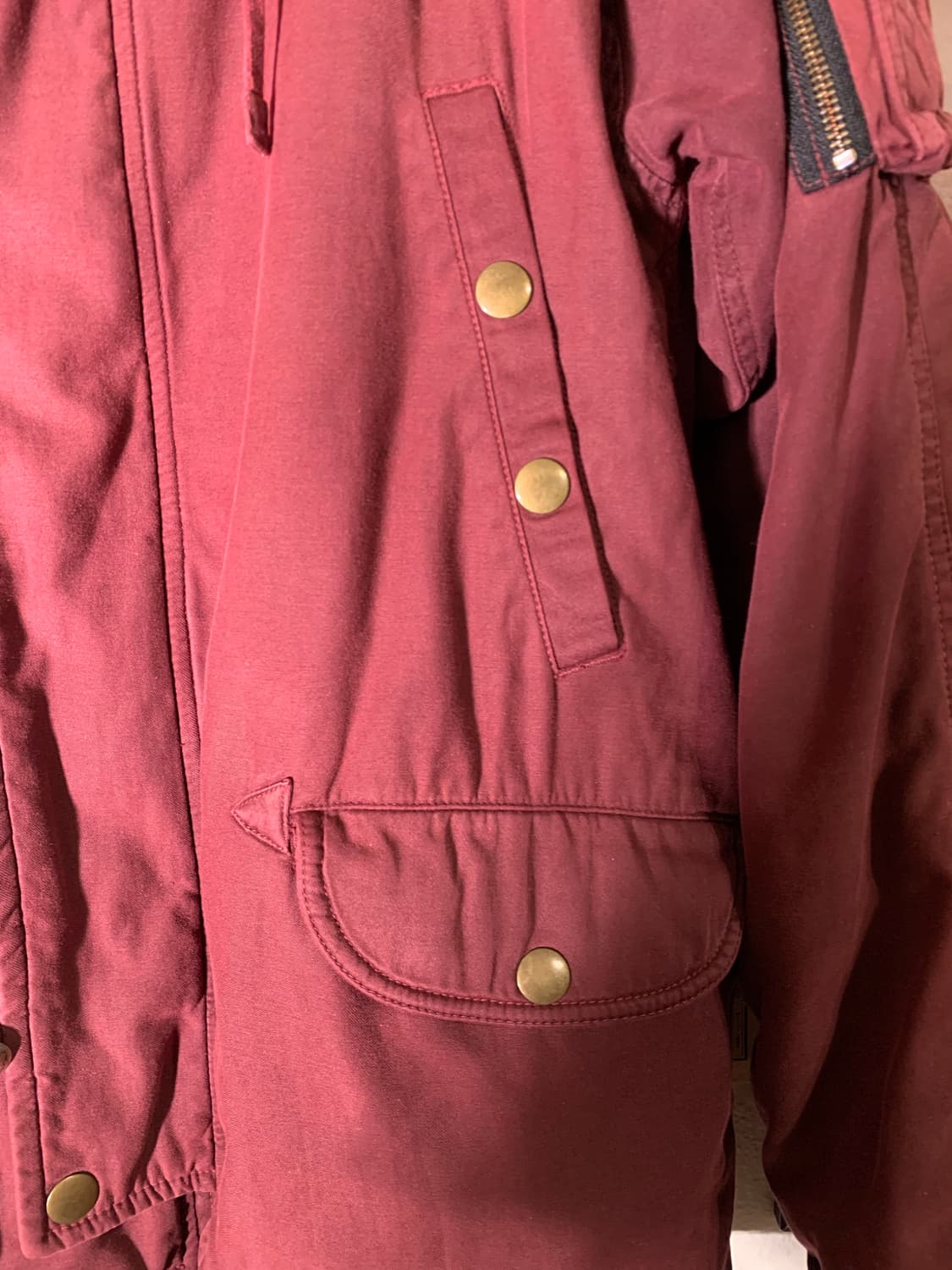 가이진메이드 콘초 사선 버튼 필드파카 상품이미지5