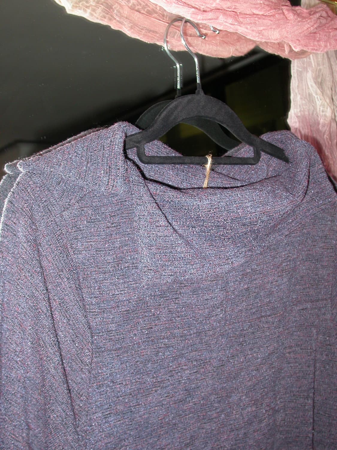 Vintage purple long knit t-shirt 상품이미지3
