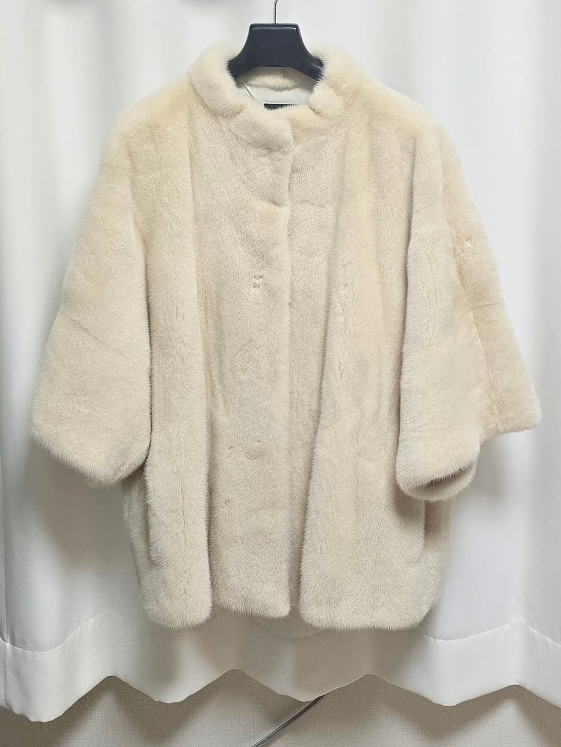 (한섬) 더캐시미어 하프슬리브 밍크 자켓 66 상품이미지9