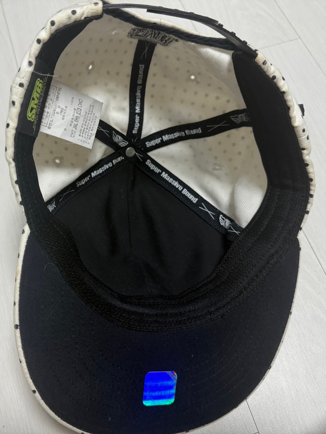 햇츠온 빈티지 도트 땡땡이  스냅백 볼캡 모자  상품이미지3