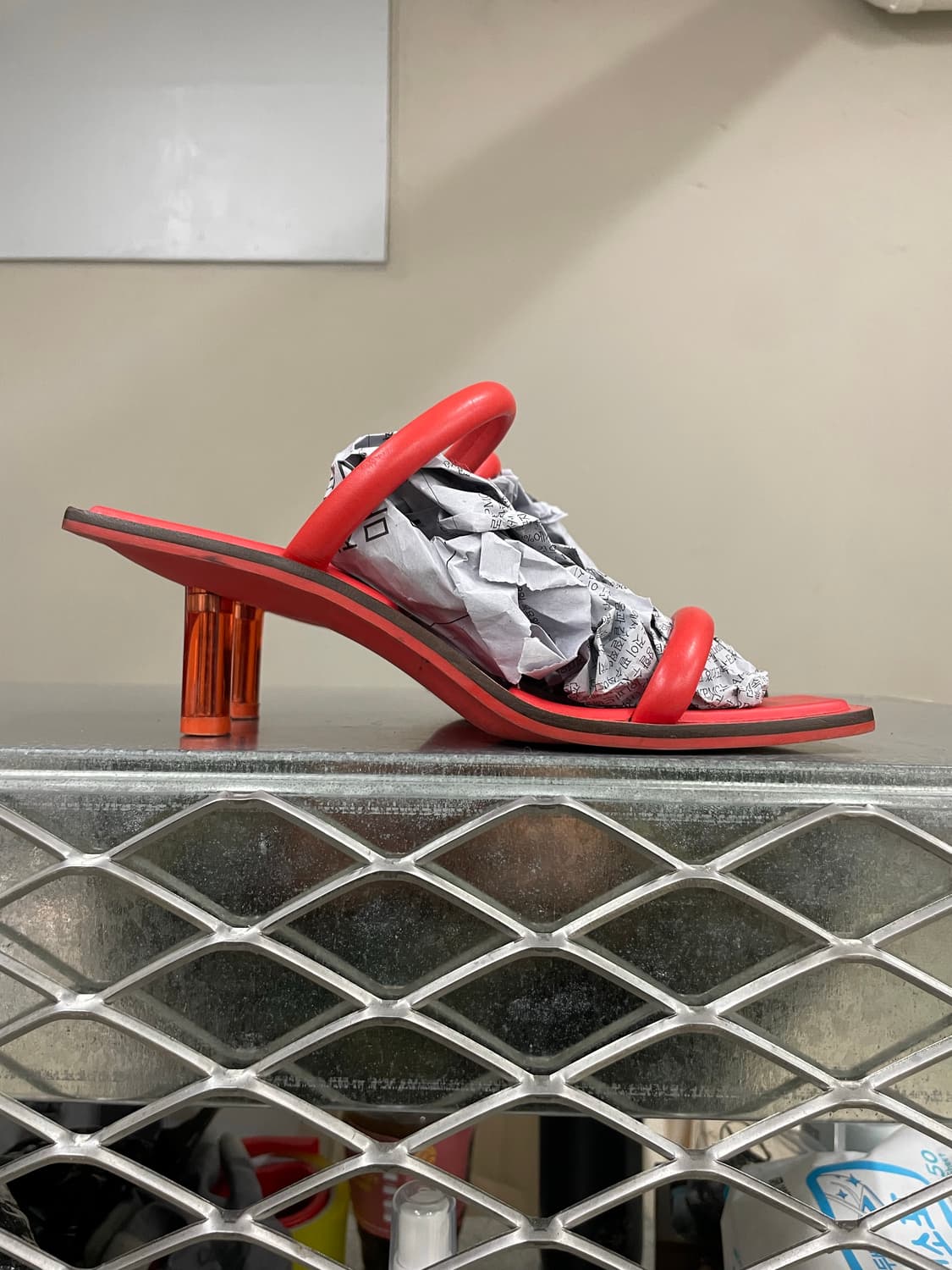 찰스앤키스 스트랩 샌들 레드 39 상품이미지4