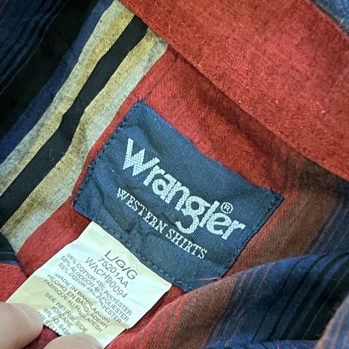 랭글러 웨스턴 긴팔 셔츠 상품이미지3