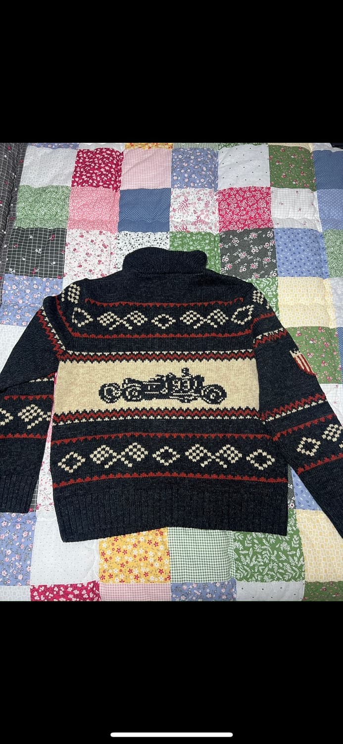 명작 더블알엘 rrl 모터 가디건 새제품 XL 상품이미지3