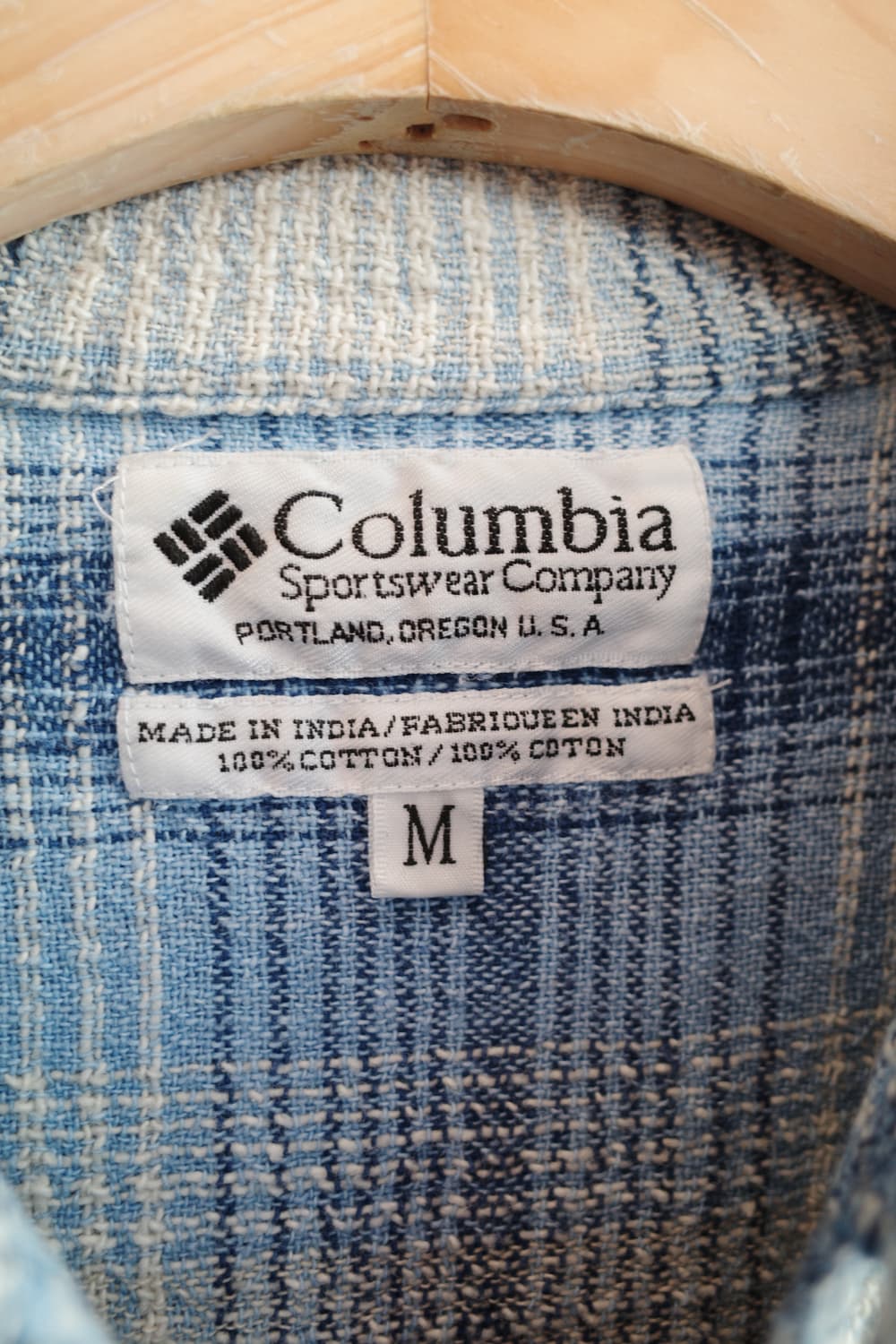 Columbia 콜럼비아 체크패턴 셔츠 (MADE IN INDIA) 상품이미지3