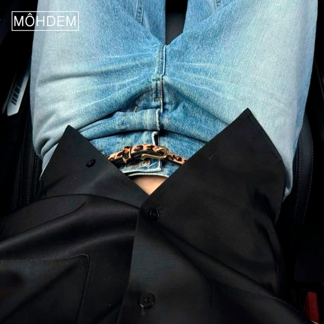 [Unisex] 느좋 레오파드 호피 송치털 가죽벨트 상품이미지3