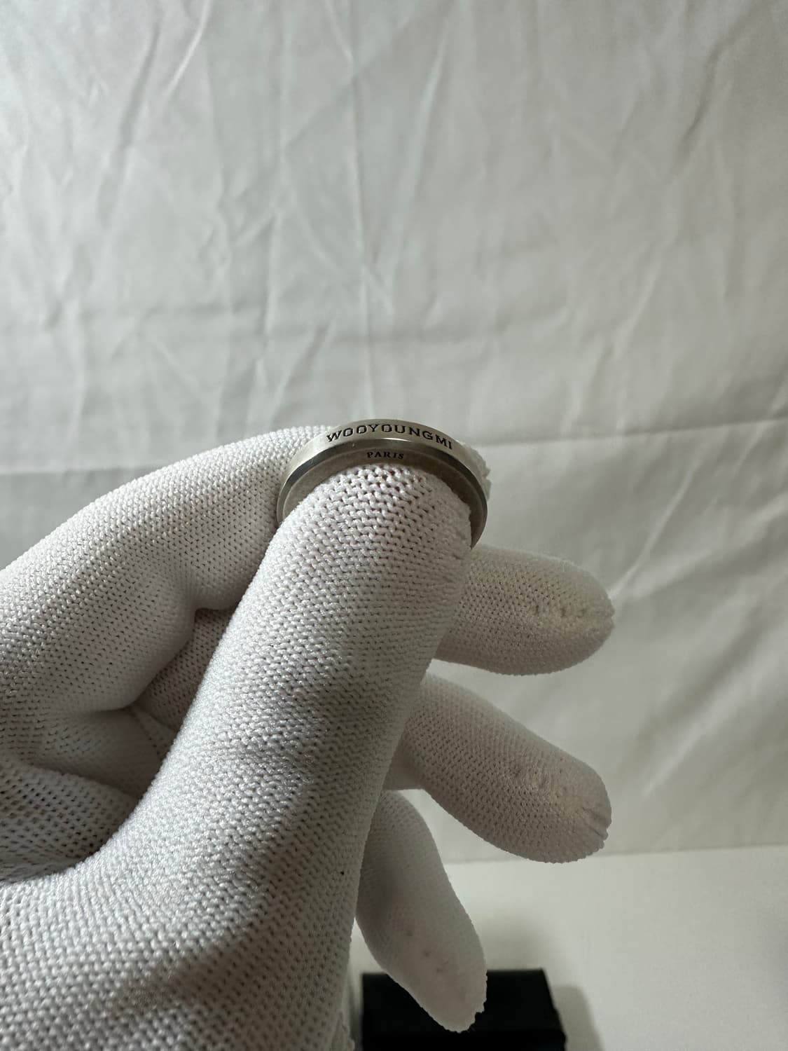 우영미 실버 커브 볼드링 (L/17.5호) 상품이미지4