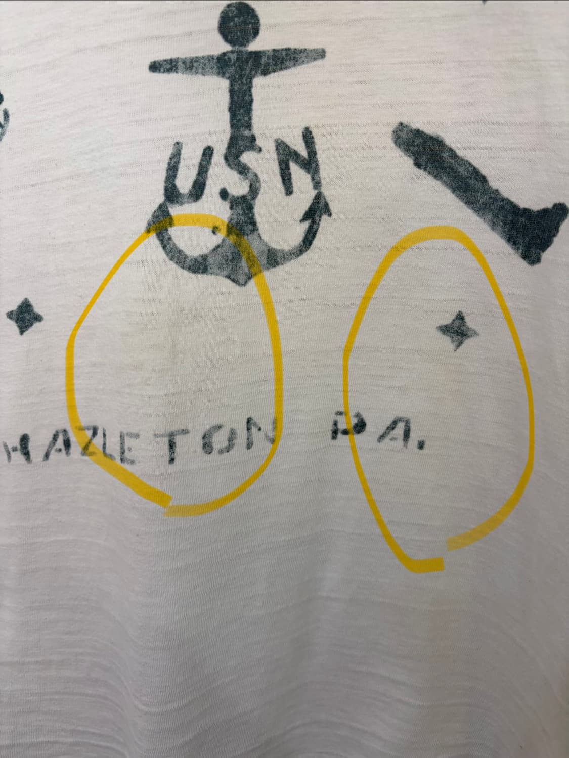 Warehouse & Co 웨어하우스 미해군 usn 싱글스티치 반팔 티셔 상품이미지9
