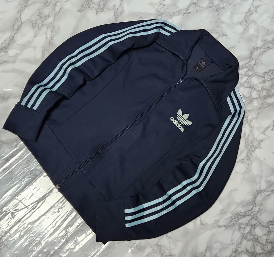 아디다스 삼선 네이비x스카이블루 트레이닝 져지 자켓 상품이미지2