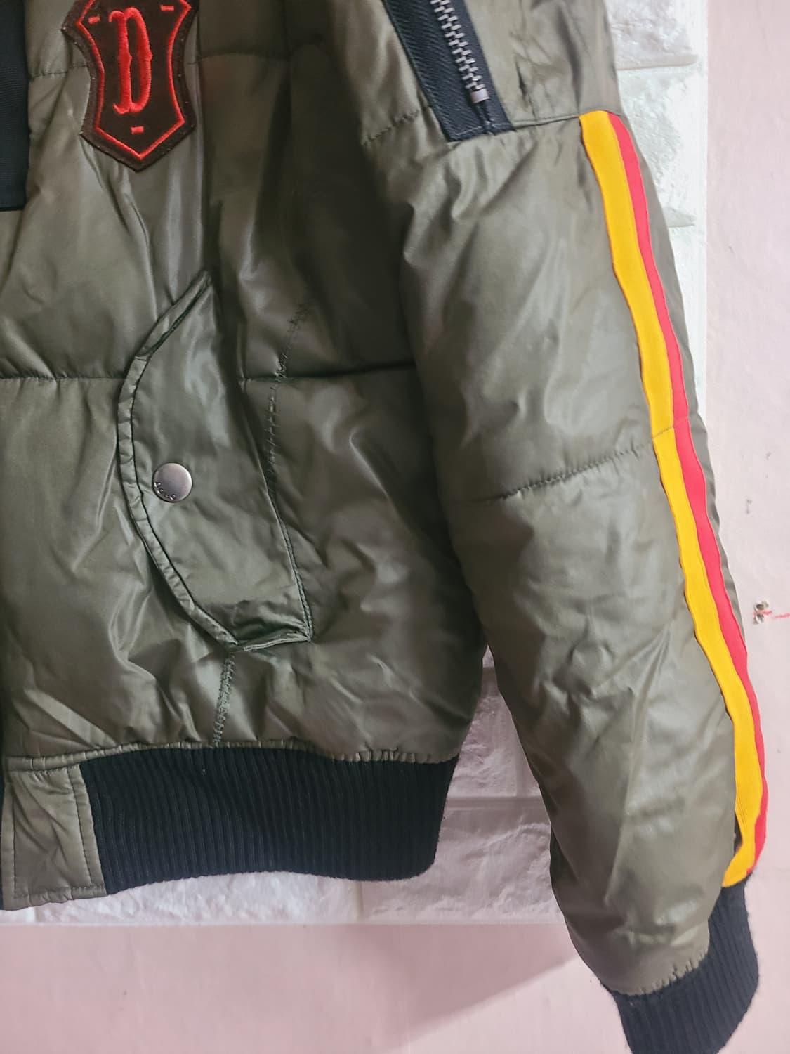 DOHC 카키 봄버 자켓 M 상품이미지3