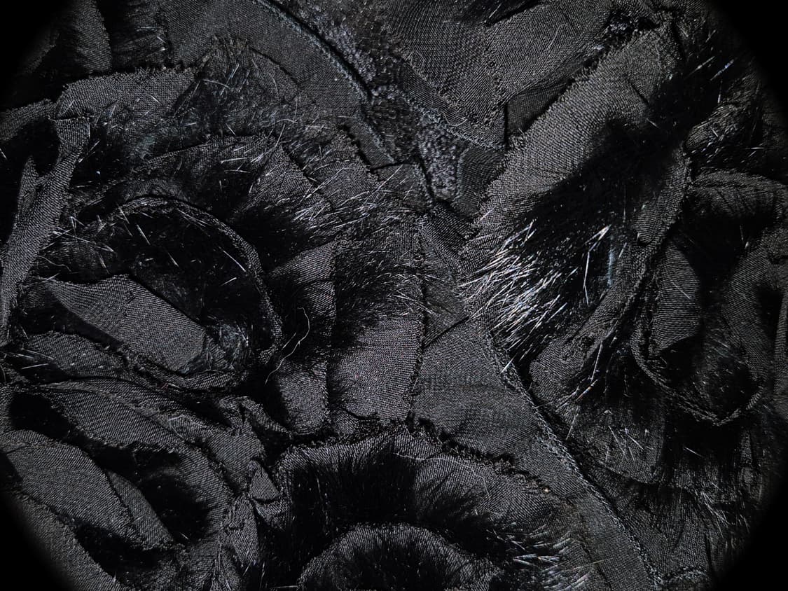 Vintage 04 Black Rose Fur bolero 상품이미지2