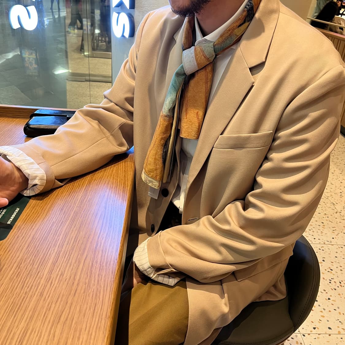 XL) 이얼즈어고 자켓 years ago 베이지 블레이저 상품이미지1