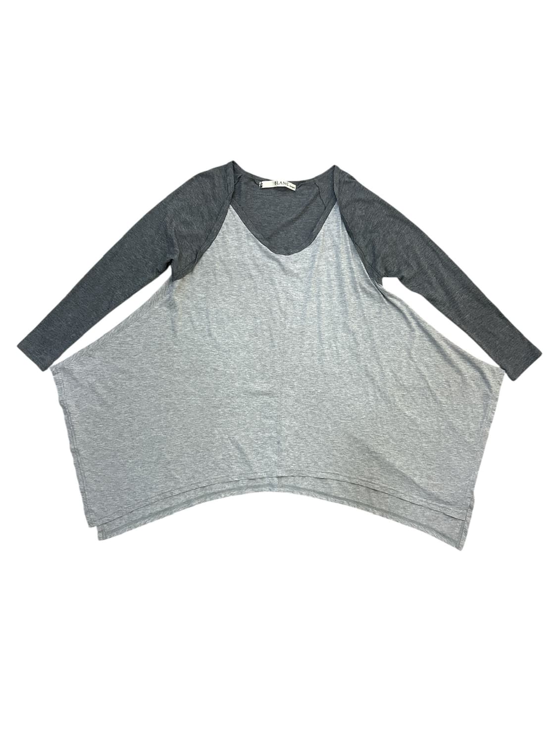 그레이 래글런 긴팔티 상품이미지2