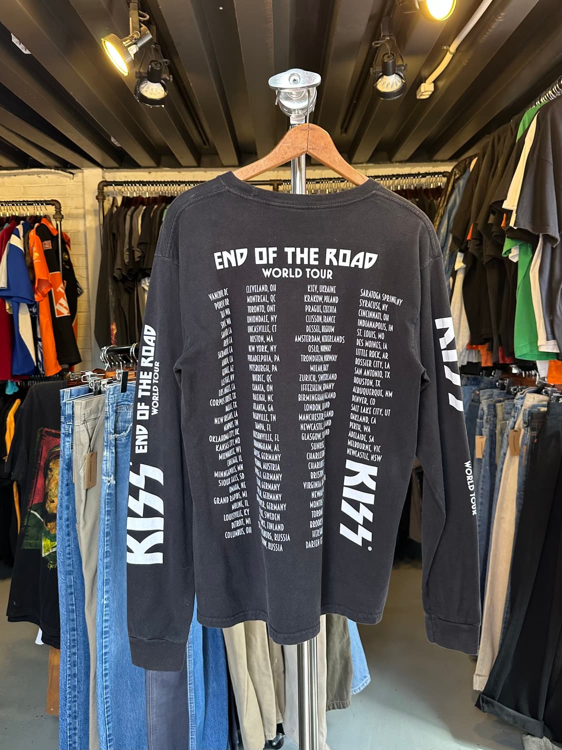 키스 KISS 락밴드 프린팅 롱슬리브 티셔츠 상품이미지2