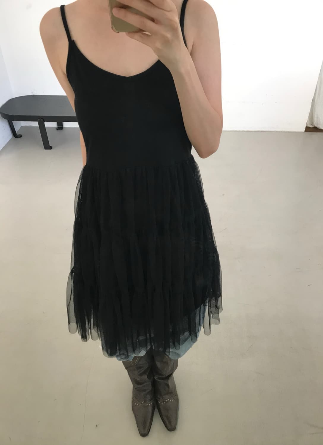 vintage black sha one-piece 상품이미지4