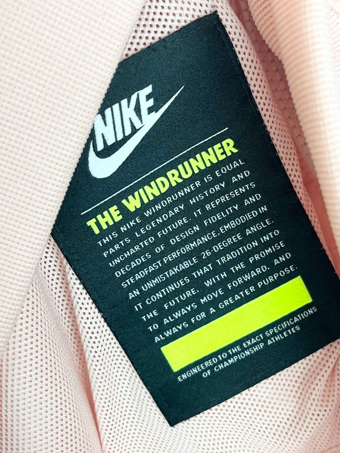 나이키 윈드러너 바람막이 핑크오렌지 [M]  상품이미지7