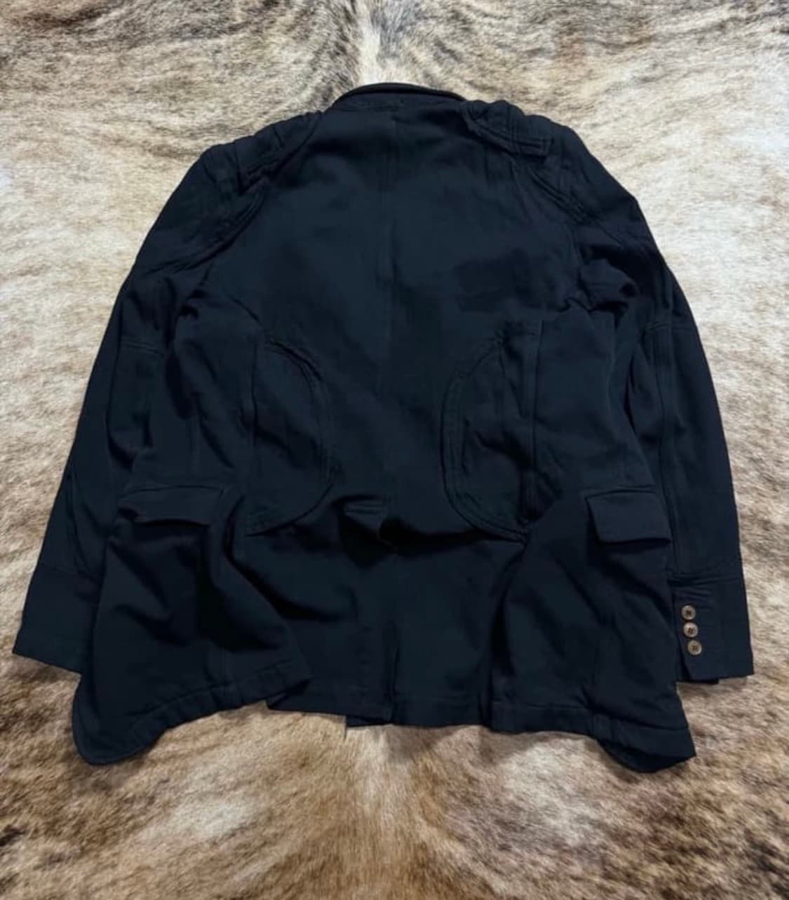 꼼데가르송 옴므 축융자켓 m~L 블랙 상품이미지4