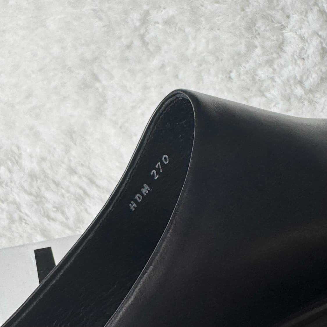 러프넥 무다 블로퍼 뮬 블랙 수제화 상품이미지10