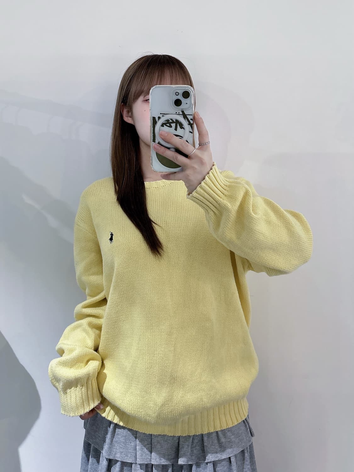 폴로랄프로렌 네이비포니 레몬 니트 상품이미지1