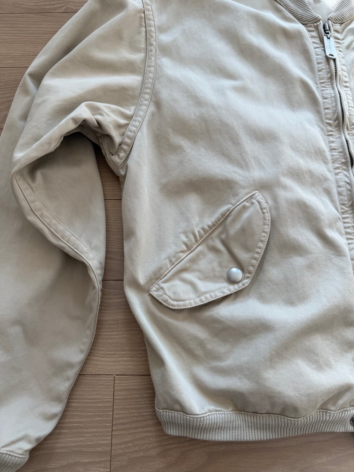 빈티지 아르마니 진스 코튼 봄버 italy made 상품이미지3