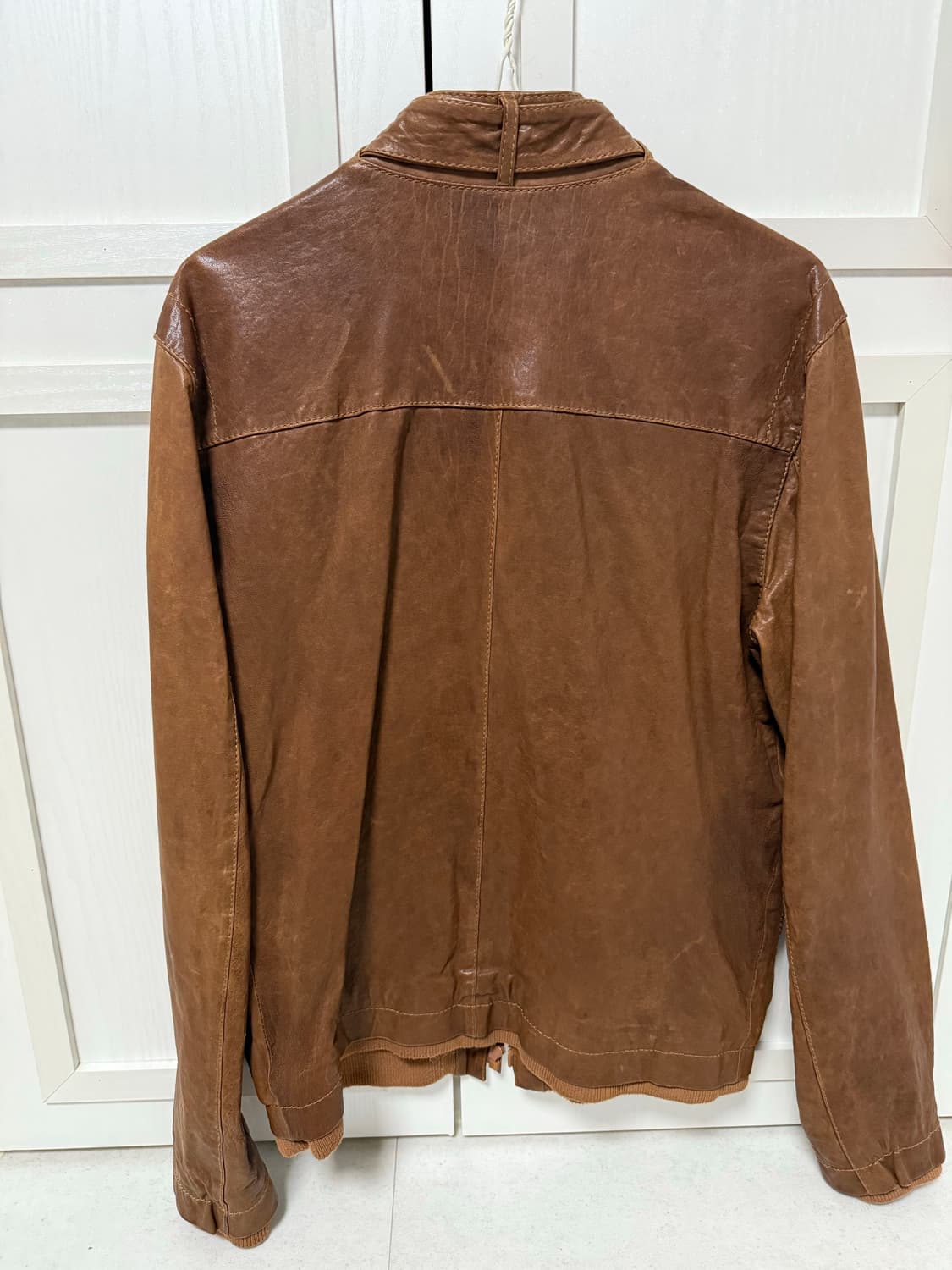 크리스크리스티 브라운 양가죽 자켓 상품이미지2