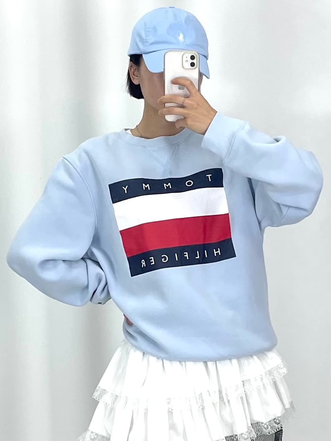 [2XL]타미 하늘 맨투맨 상품이미지1