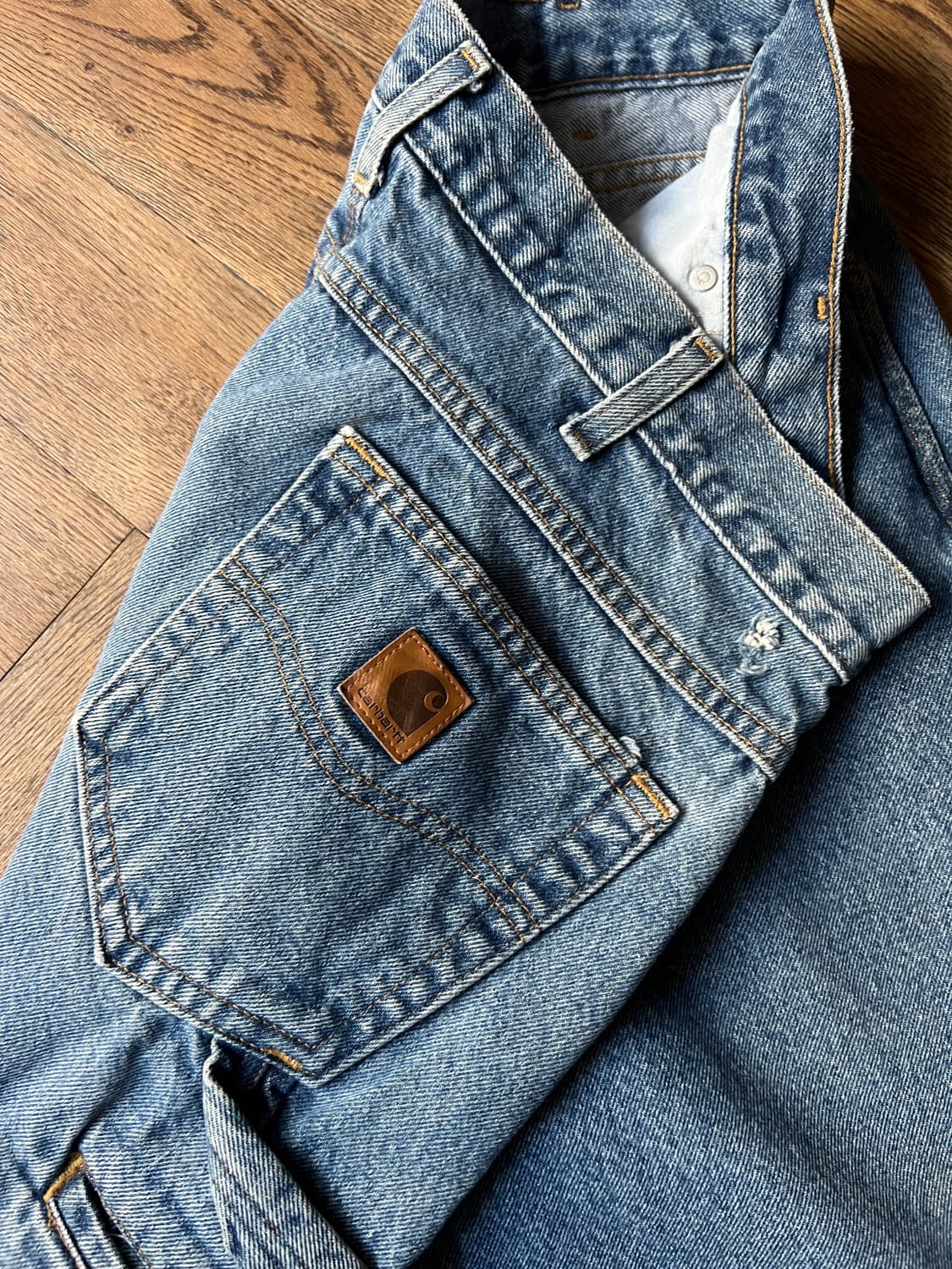 [36]칼하트 USA 미디엄블루 싱글니 카펜터 워크 데님 팬츠 상품이미지5