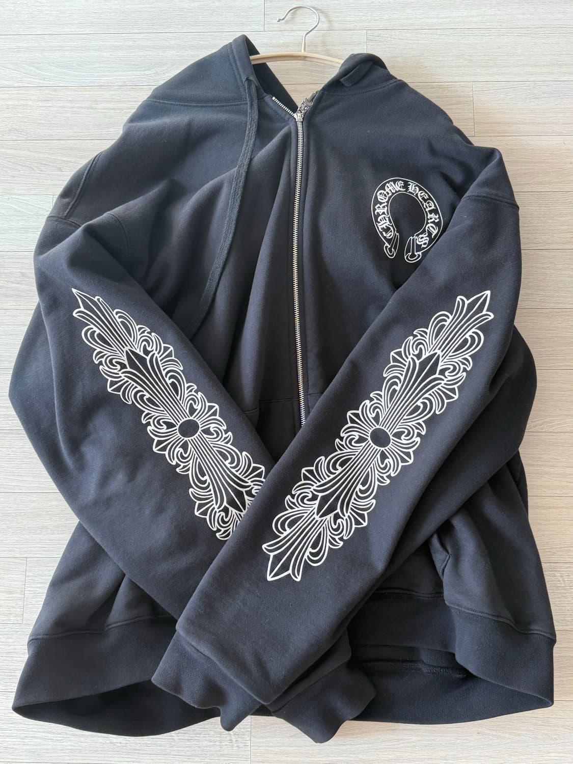 크롬하츠 헤비웨이트 롤스슈 후드집업 XXL 판매 상품이미지1