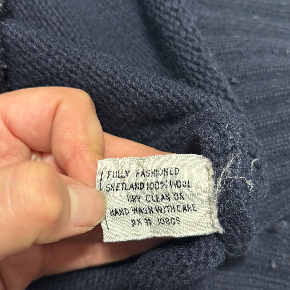 95 폴로랄프로렌 버건디 포니 울 네이비 니트 상품이미지5