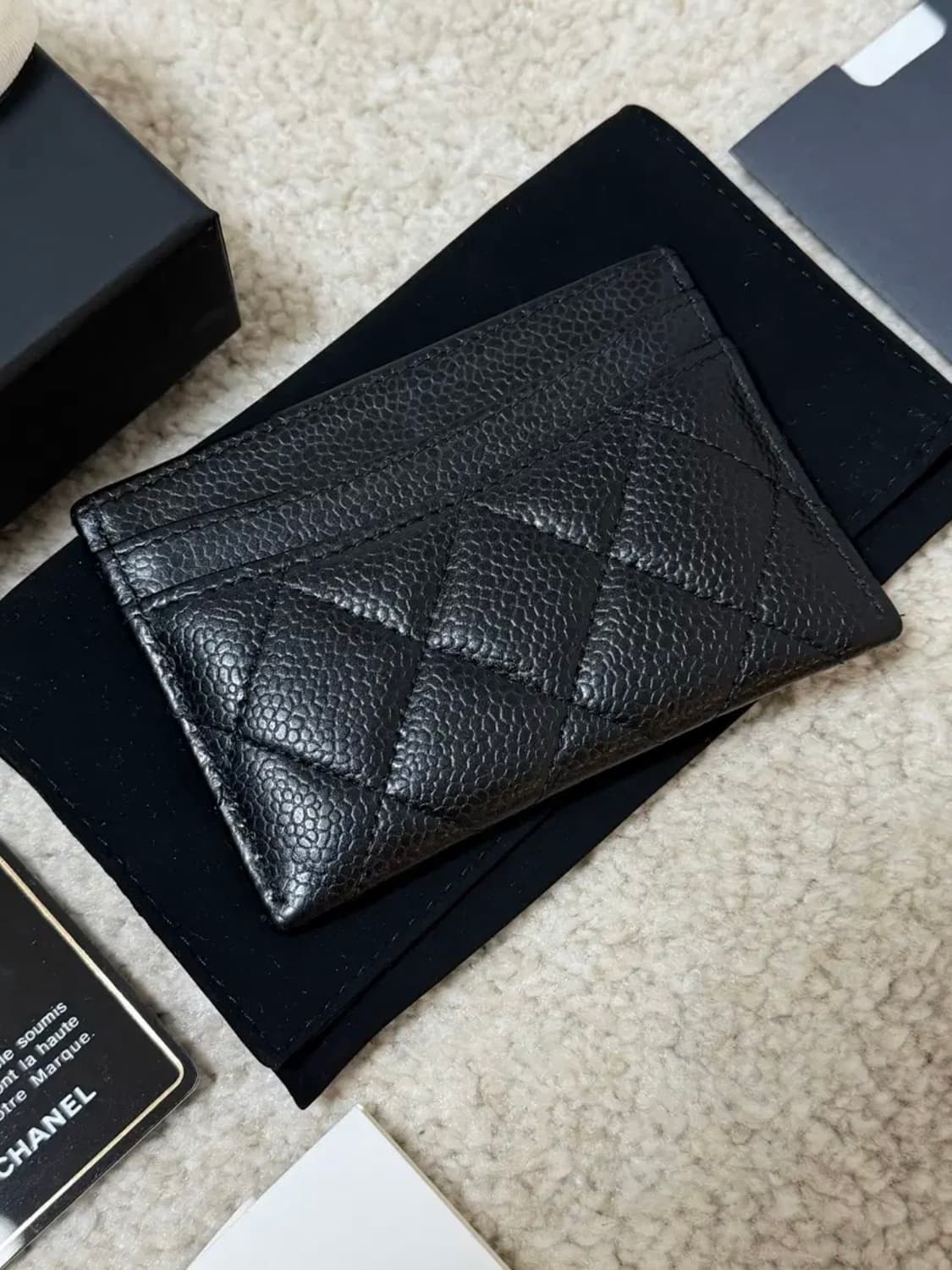 샤넬 카드지갑 (캐비어) 상품이미지3