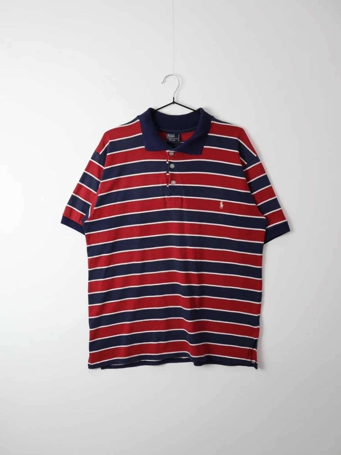 90's USA Polo Ralph Lauren Stripe Polo 상품이미지4