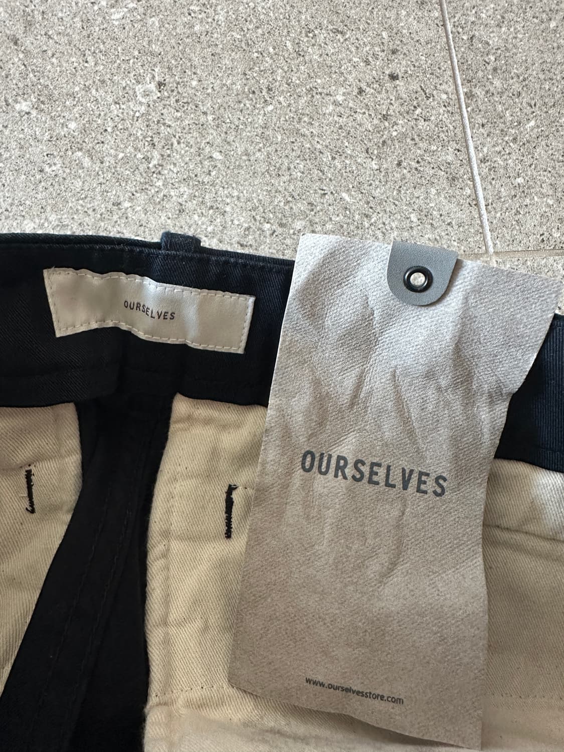 아워셀브스 Organic Cotton Relaxed 치노팬츠 네이비 상품이미지3