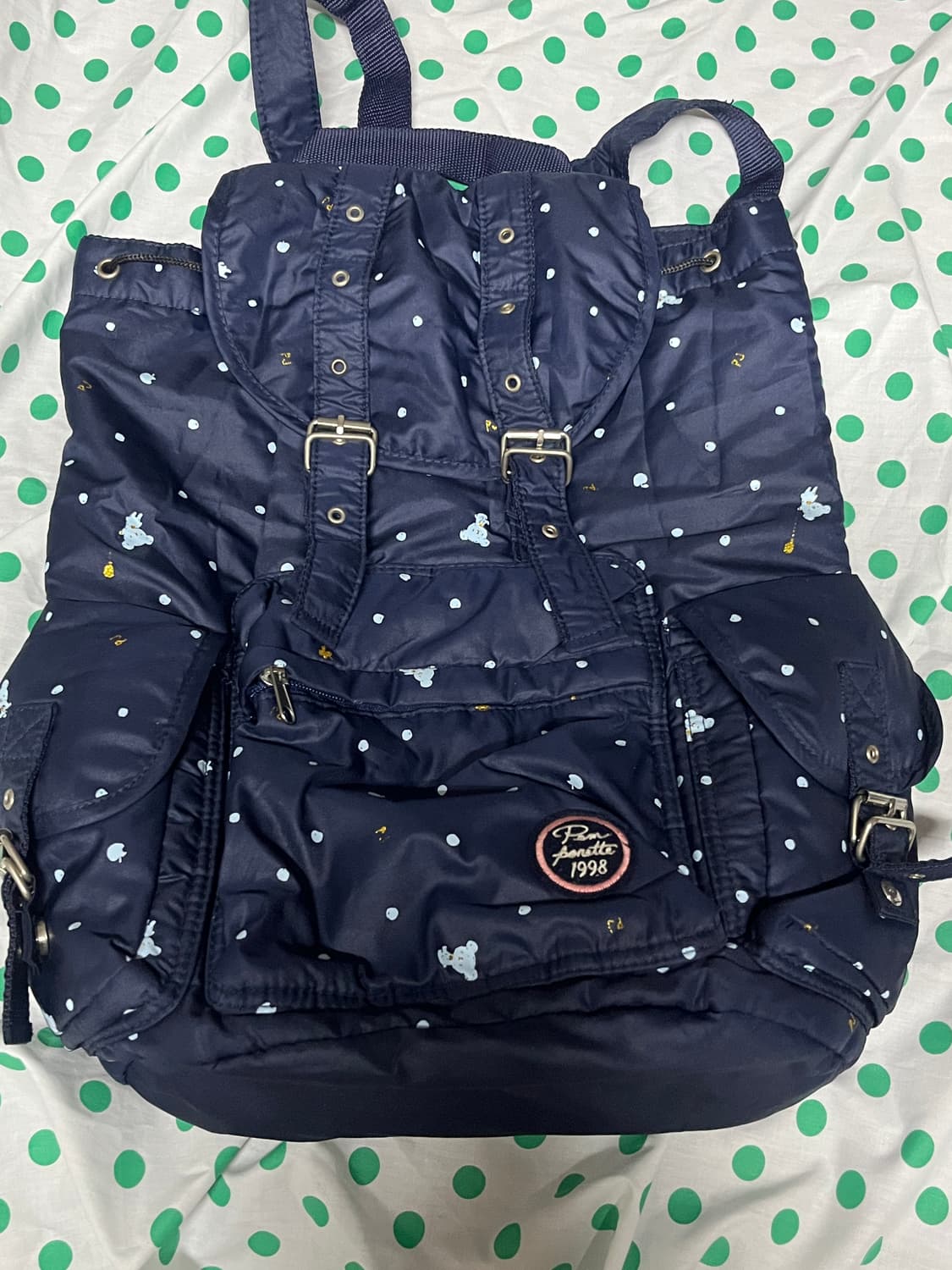 폼포넷 패딩재질 네이비 백팩 🌀 상품이미지8