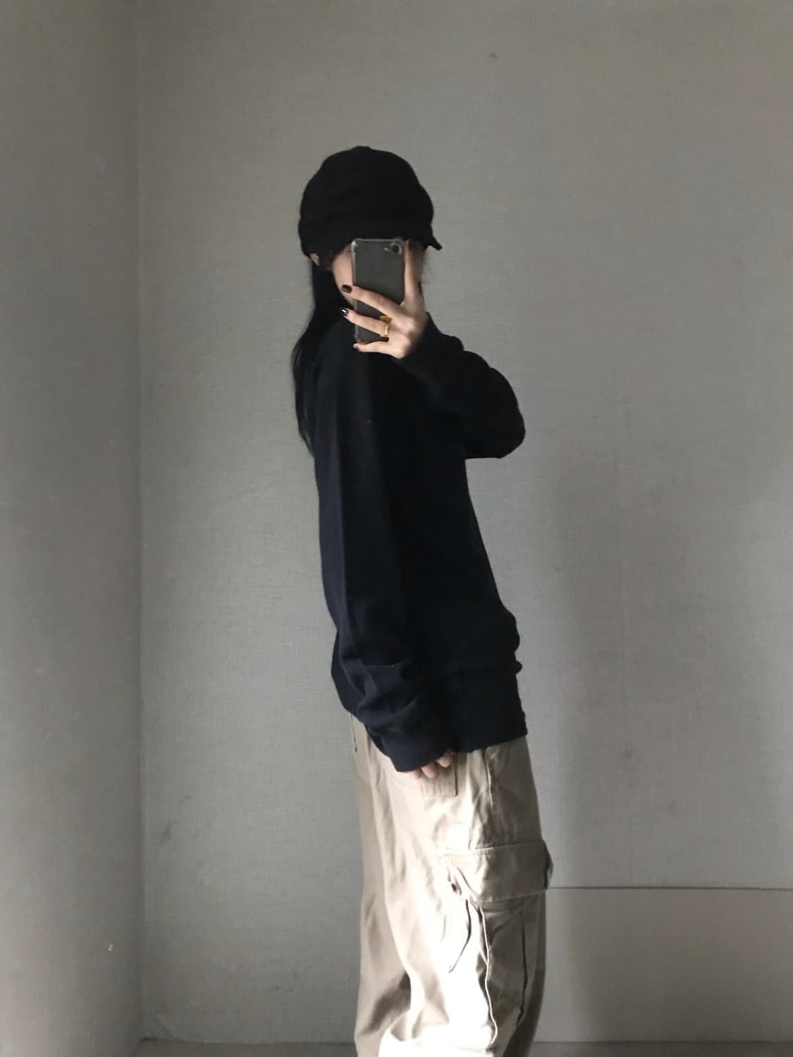 폴로 블랙 와플 롱슬리브 상품이미지4