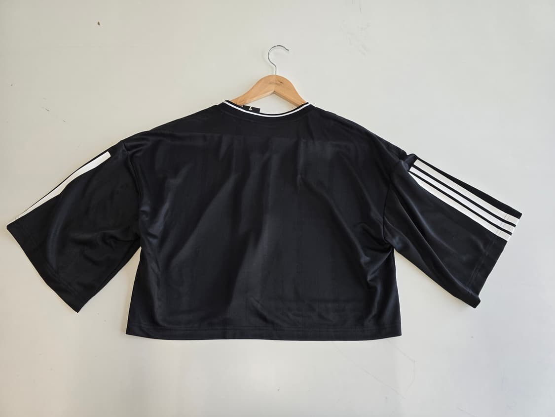 아디다스 티로 Q2 오버사이즈 크롭티셔츠 블랙 M 상품이미지2