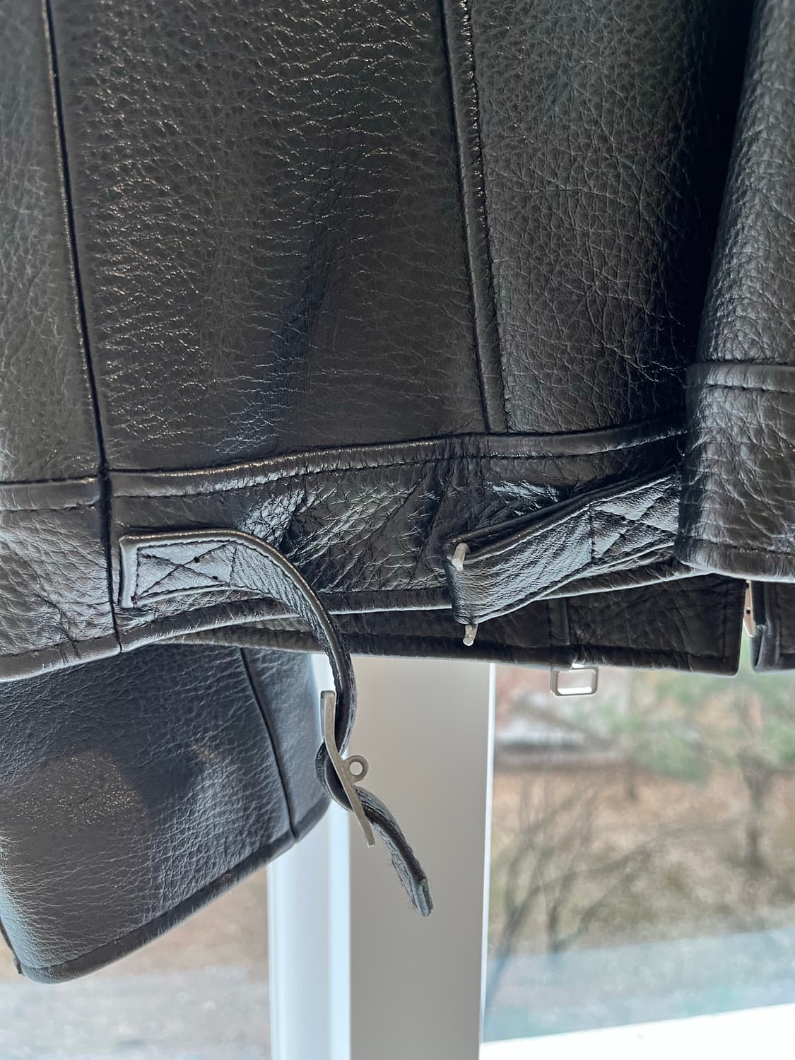 누드본즈 레더 라이더 자켓 여성용 상품이미지5