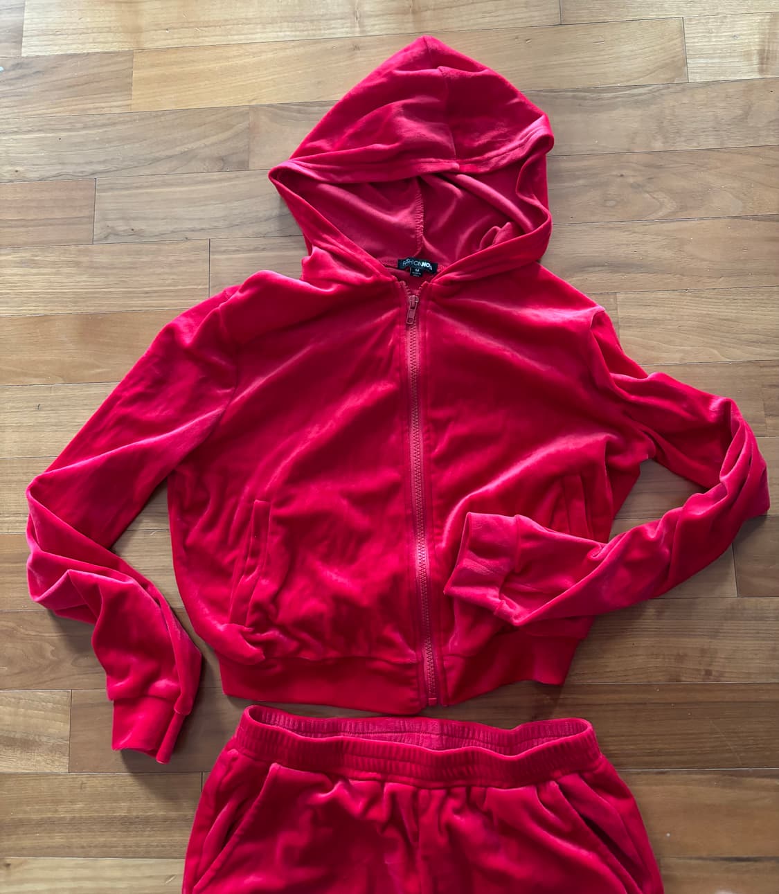 Fashion nova  패셔노바 레드 셋업 상품이미지2